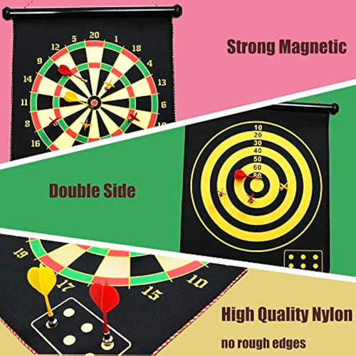 HelaCueil 15-Inch Magnetic Safe Dart Board 1