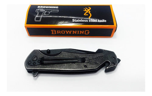 Navaja Browning  Semiautomatica  Acero + Regalo Navaja 3