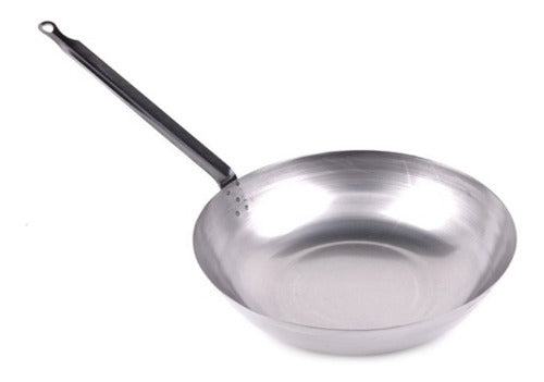 Kufo Wok De Chapa Reforzada C/mango N°28 30cm 0