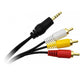 Cable Mini Plug 3.5 Mm A 3 Rca Audio /video Stereo 1.40mts 1