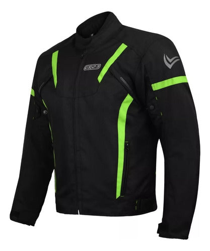 Motorcycle Jacket GP23 Cordura Waterproof with Removable Liner and Protections 23