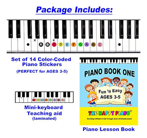 The Happy Piano Kit - Preschool Book and Stickers 2