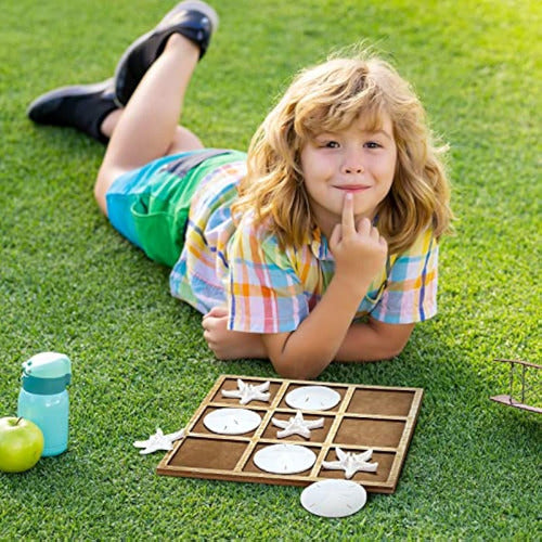 Juego De Mesa De Madera Para La Playa, Decoración 4