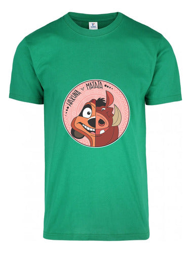 Memo Estampados Hakuna Matata Timon Y Pumba T-Shirt 3