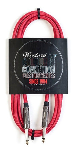 Western Mallado Guitar Bass Cable 6 Meters Mcrtx 60 Red 1