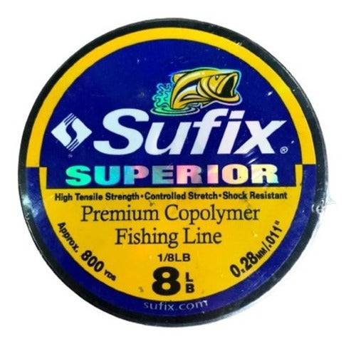 Sufix Superior Fishing Nylon Spool 0.28mm 8 Lbs X 730m 0