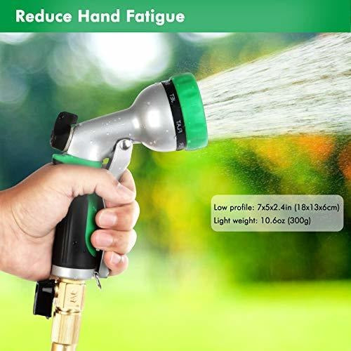 Restmo Heavy Duty Garden Hose Nozzle with 7 Adjustable Spray Patterns 5