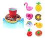 Set of 12 Inflatable Drink Holders for Pool Various Designs 3