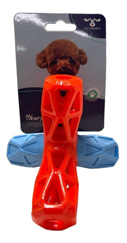 Juguete Para Perro Resistente Rellenable Con Sonido Trípode 0