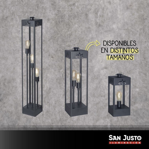 San Justo Iluminación Farol Fanal Electrico 3 Portalampara 121 Cm Deco Candelaria 2