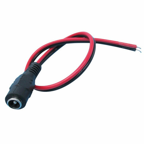 Chicote Conector 12v Dc Hembra 26 Cm Seguridad Cctv 0