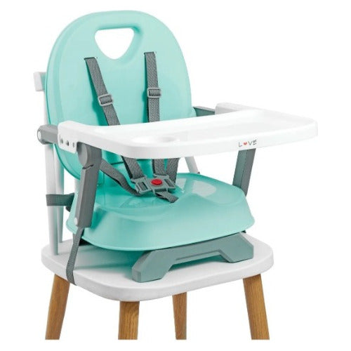 3-in-1 Baby Dining Chair Booster Seat High Low Lightweight + Bib 5