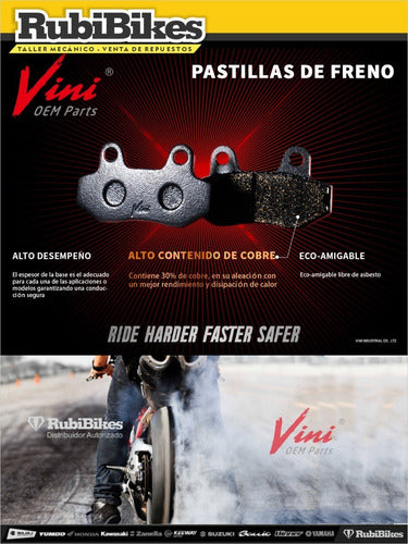 Pastilla De Freno Para Virago / Keeway 250. Vini 1