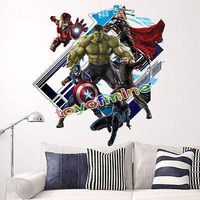 Hulk Ultron Kids Wallpaper Sticker - 3D Avengers Decor 4