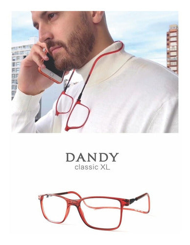 Dandy Classic XL Black Gloss Reading Glasses 2