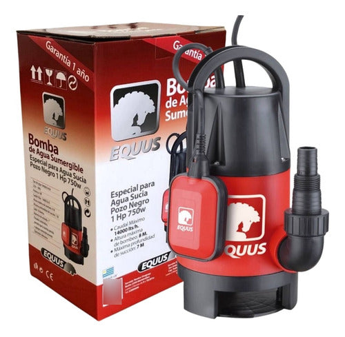 Equus Submersible Pump 1HP - Dirty/Clean Water 1