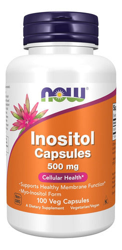 NOW Foods Inositol 500mg 100 Capsules 0