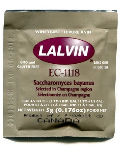 3 Lallemand EC-1118 Yeast for Wine 5g Vacuum Packed 0