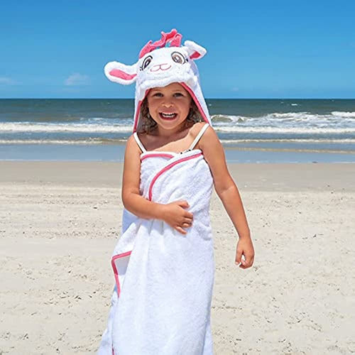 Little Tinkers World Premium Hooded Towel for Kids | Llama Design | U 1