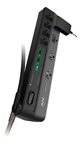 Apc 8-oultet Surge Protector 2630 Joules Con Puertos De Carg 0