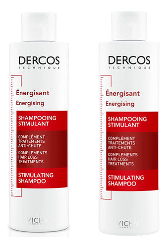 Set Shampoo Dercos Anticaida Energizante Vichy 200 Ml X2 0