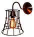 Vintage Old Copper Wall Lamp Modern Cage Design LED Compatible 0