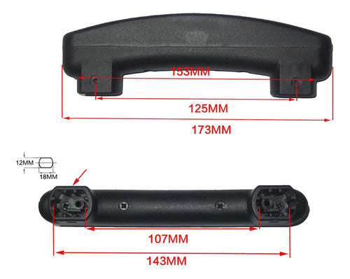 Alça De Mala De Bagagem De Substituição, Peças De Tipo F 1