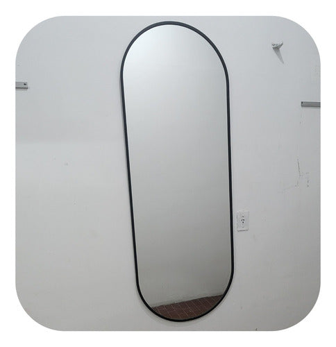 Vidrios y Espejos Los Andes Oval Decorative Full-Length Mirror 60x140 Cm 1