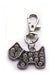 Pet ID Tag with Large Rhinestones - Engraved Dog Shaped Medal 0