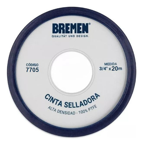 Bremen High Density Teflon Tape 3/4 X 20m 7705 0