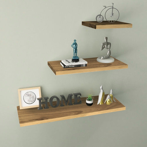 Sajo Slim Floating Shelf Kit 20x20 40x20 60x20 Wood 1