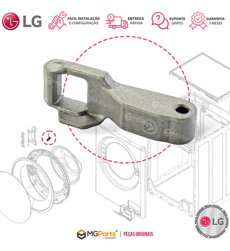 Kit Trava Trinco Pino Porta Lava E Seca LG Cv7011 Cv9011 5