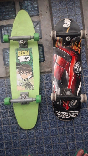 Skate Patineta Hot Wheels, Muy Buen Est C/ Detalles 67x28cms 2