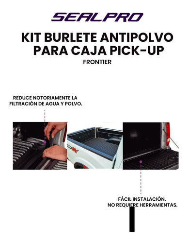 Sealpro Pickup Truck Tailgate Sealing Kit for Nissan Frontier - Kit De Sellado Porton De Caja Pick Up Frontier