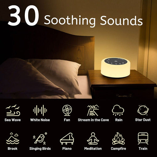 ColourNoise White Noise Machine - 12 Colors with Night Lights 1