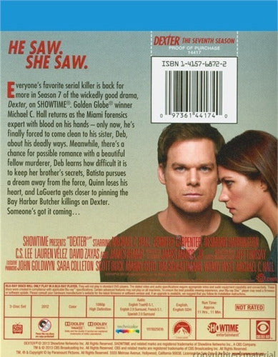 Blu-ray Dexter Season 7 / Temporada 7 1