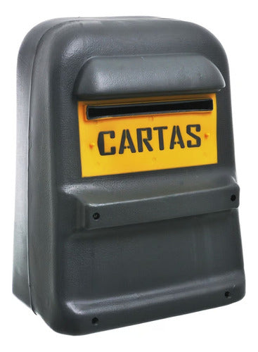 Inplast Large Gray Mailbox 0