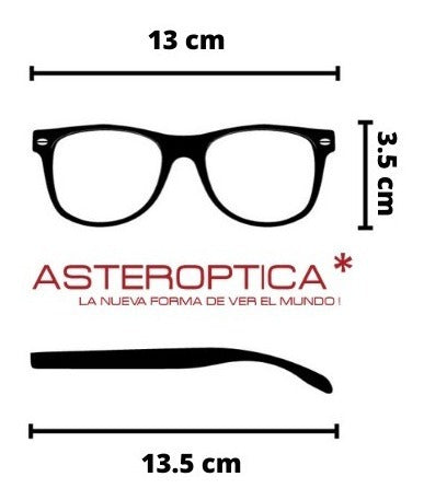 ASTEROPTICA Fashion Line Metal Frame Glasses - Model B342 1