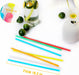 CVNDKN Colorful Plastic Straws 21 cm Long and 0.58 cm Diameter 1