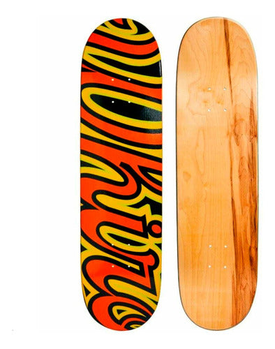 Tabla Skate Whiro Pro Ancha ¡maple Canadiense! Amarilla 8.75 2