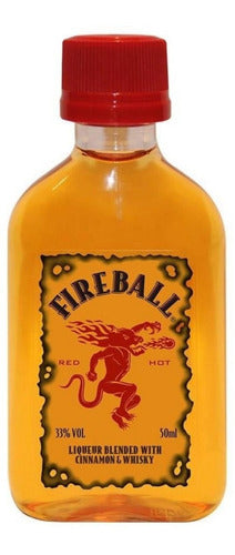 Licor De Whisky Con Canela Fireball, 50 Ml. 0