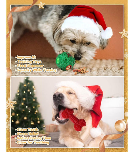 Pweituoet Christmas Toys For Dogs With Christmas Stockings 3