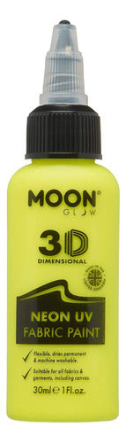 Moon Glow - Neon UV 3D Fabric Paint - Intense Yellow 0