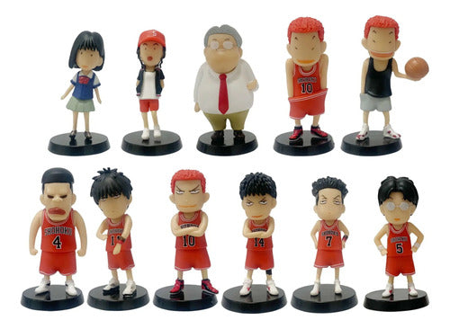 Slam Dunk Figures Set X11 Haruko Professor Anzai Hanamichi 0