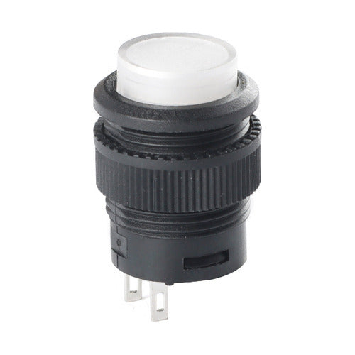 Informatica San Isidro Button Pulsador 16mm Con Retención 250v 3a Blanco 0