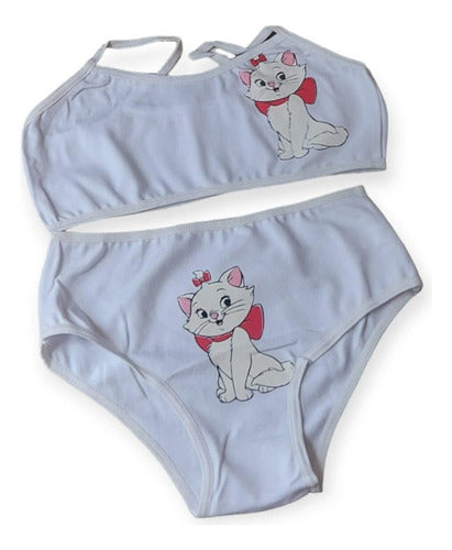 La Tienda de Tam Cotton Underwear Set for Girls - Bra and Panties 0