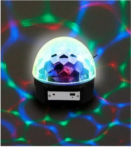 LED Bluetooth Audio-Rhythmic Ball with USB DJ Lights + Pendrive 4