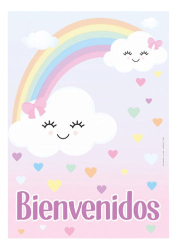 Welcome Little Cloud Colors Party Poster 0