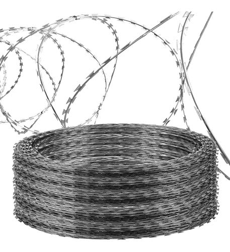 RANCHERO 3 Rolls Double Crossed Concertina Wire 45cm 8-10m 0