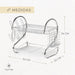 Kunst & Küche Dish Rack Cutlery Organizer 2-Tier Stainless Steel 6